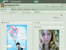 Tablet Screenshot of my-friends-are-owls.deviantart.com