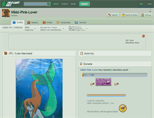 Tablet Screenshot of nikki-pink-lover.deviantart.com