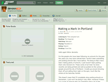 Tablet Screenshot of devonn.deviantart.com