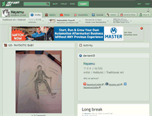 Tablet Screenshot of nayamu.deviantart.com