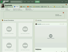 Tablet Screenshot of fesselzofe.deviantart.com