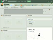Tablet Screenshot of deideiplz.deviantart.com