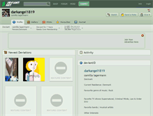 Tablet Screenshot of darkangel1819.deviantart.com