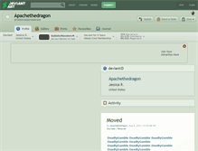 Tablet Screenshot of apachethedragon.deviantart.com