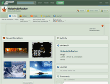 Tablet Screenshot of noiseindierocker.deviantart.com