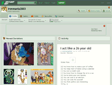 Tablet Screenshot of ironmania2003.deviantart.com