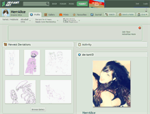 Tablet Screenshot of herralice.deviantart.com