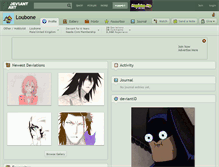 Tablet Screenshot of loubone.deviantart.com