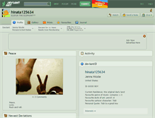 Tablet Screenshot of hinata125634.deviantart.com