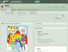 Tablet Screenshot of kiapet.deviantart.com