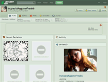 Tablet Screenshot of inuyashakagomefreak6.deviantart.com