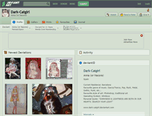 Tablet Screenshot of dark-catgirl.deviantart.com