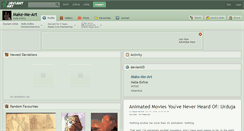 Desktop Screenshot of make-me-art.deviantart.com