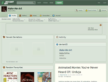 Tablet Screenshot of make-me-art.deviantart.com