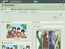 Tablet Screenshot of kikimyoumyou.deviantart.com