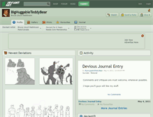 Tablet Screenshot of bighuggableteddybear.deviantart.com