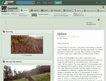 Tablet Screenshot of dustwolf.deviantart.com