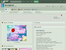 Tablet Screenshot of dancinginrain.deviantart.com