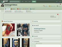 Tablet Screenshot of nickdangelotattoos.deviantart.com