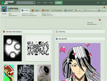 Tablet Screenshot of cutie-boy.deviantart.com