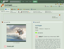 Tablet Screenshot of mockingale.deviantart.com