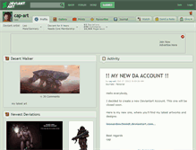 Tablet Screenshot of cap-art.deviantart.com
