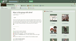 Desktop Screenshot of fallout-oc.deviantart.com