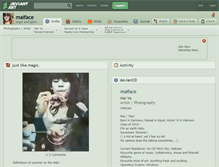 Tablet Screenshot of maiface.deviantart.com