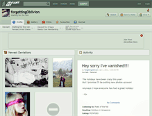 Tablet Screenshot of forgettingoblivion.deviantart.com