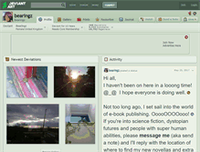 Tablet Screenshot of bearingz.deviantart.com