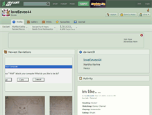 Tablet Screenshot of loveeevee44.deviantart.com
