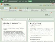Tablet Screenshot of irksplee.deviantart.com