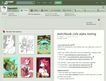 Tablet Screenshot of kameloh.deviantart.com