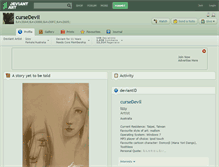 Tablet Screenshot of cursedevil.deviantart.com