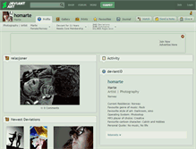 Tablet Screenshot of homarte.deviantart.com