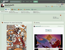 Tablet Screenshot of desertwind75.deviantart.com