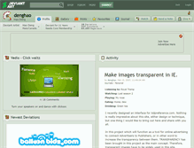 Tablet Screenshot of denghao.deviantart.com
