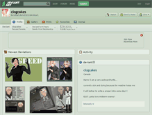 Tablet Screenshot of clogcakes.deviantart.com