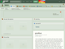 Tablet Screenshot of henre.deviantart.com