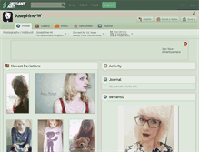 Tablet Screenshot of josephine-w.deviantart.com