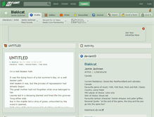 Tablet Screenshot of blakkcat.deviantart.com