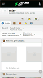 Mobile Screenshot of mjav.deviantart.com