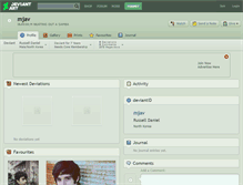 Tablet Screenshot of mjav.deviantart.com
