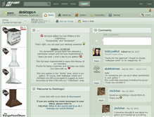 Tablet Screenshot of desktops.deviantart.com