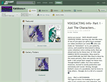 Tablet Screenshot of katdosou.deviantart.com