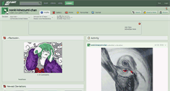 Desktop Screenshot of nonki-kinezumi-chan.deviantart.com