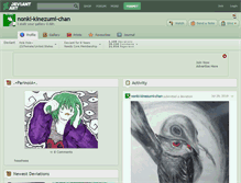 Tablet Screenshot of nonki-kinezumi-chan.deviantart.com