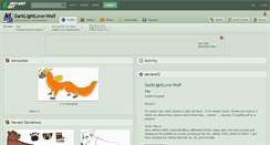 Desktop Screenshot of darklightlove-wolf.deviantart.com