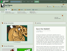 Tablet Screenshot of noxtigress.deviantart.com