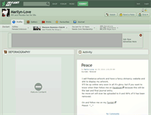 Tablet Screenshot of marilyn-love.deviantart.com